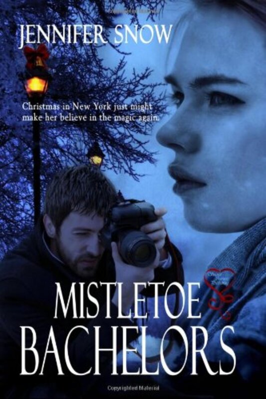 Book cover for "Mistletoe Bachelors" by Jennifer Snow