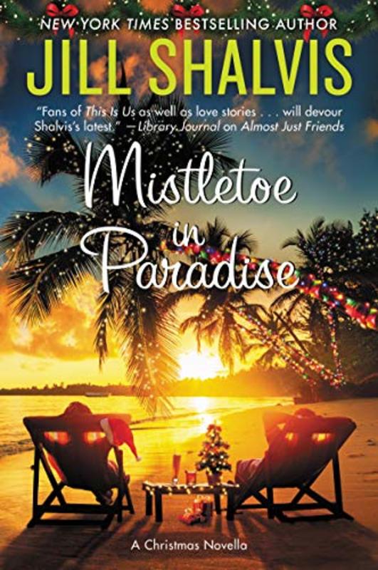 Book cover for "Mistletoe in Paradise" by Jill Shalvis