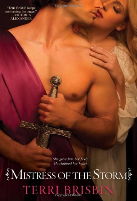 Book cover for "Mistress of the Storm" by Terri Brisbin