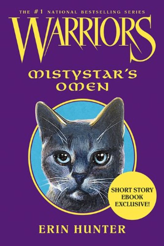 Book cover for "Mistystar's Omen" by Erin Hunter