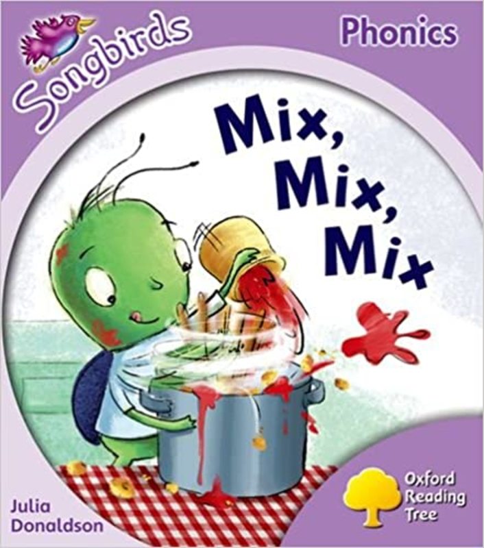 Book cover for "Mix, Mix, Mix" by Julia Donaldson