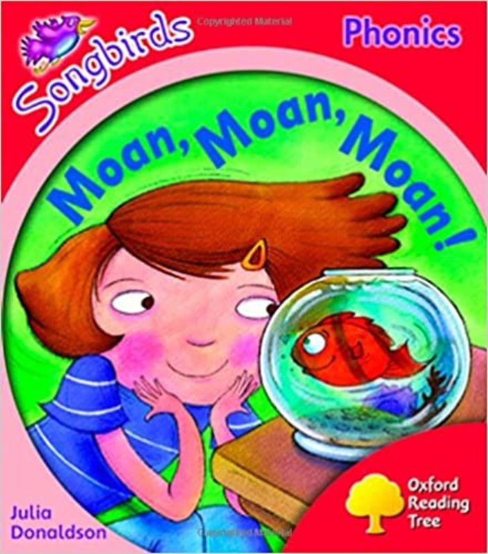 Book cover for "Moan, Moan, Moan!" by Julia Donaldson