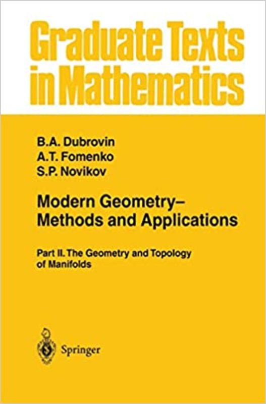 Book cover for "Modern Geometry" by B.A. Dubrovin