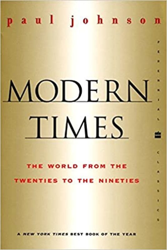 Book cover for "Modern Times" by Paul Johnson