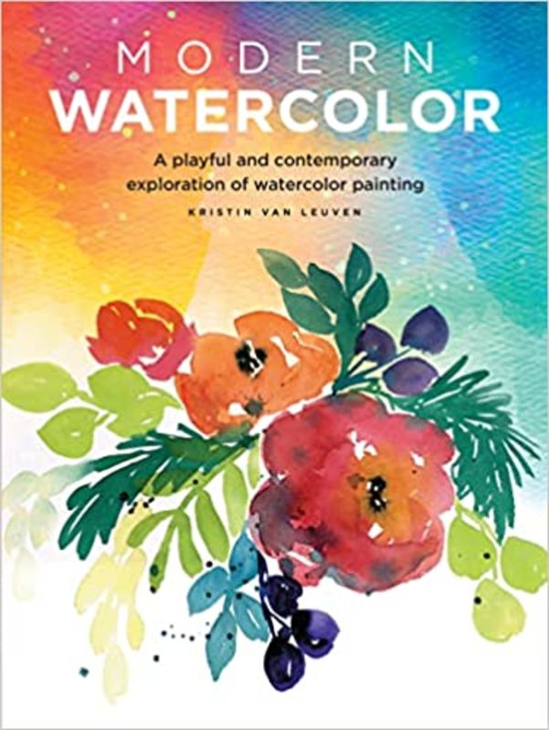 Book cover for "Modern Watercolor" by Kristin Van Leuven