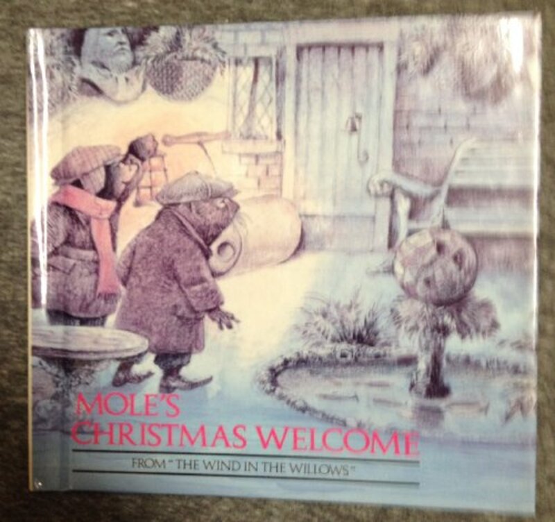 Book cover for "Mole's Christmas Welcome" by Kenneth Grahame