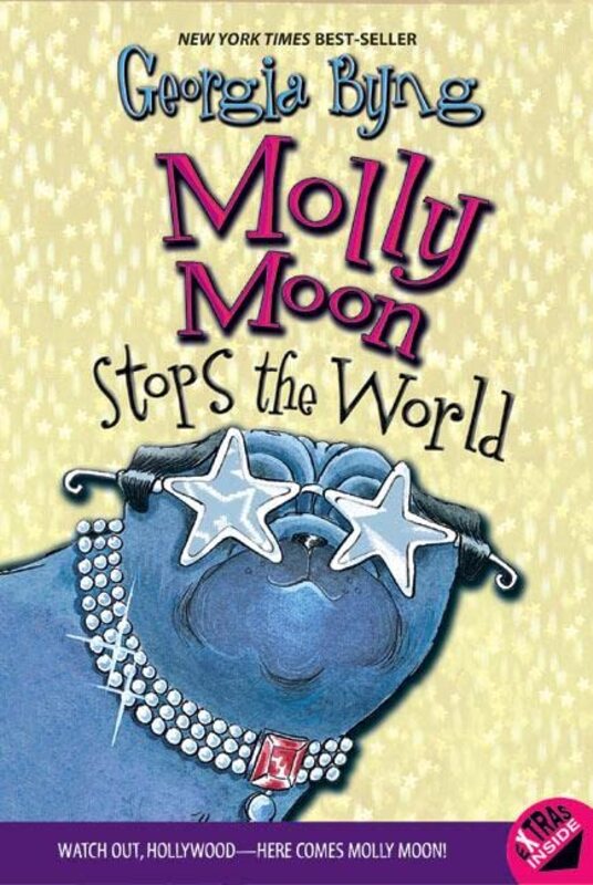 Book cover for "Molly Moon Stops the World" by Georgia Byng