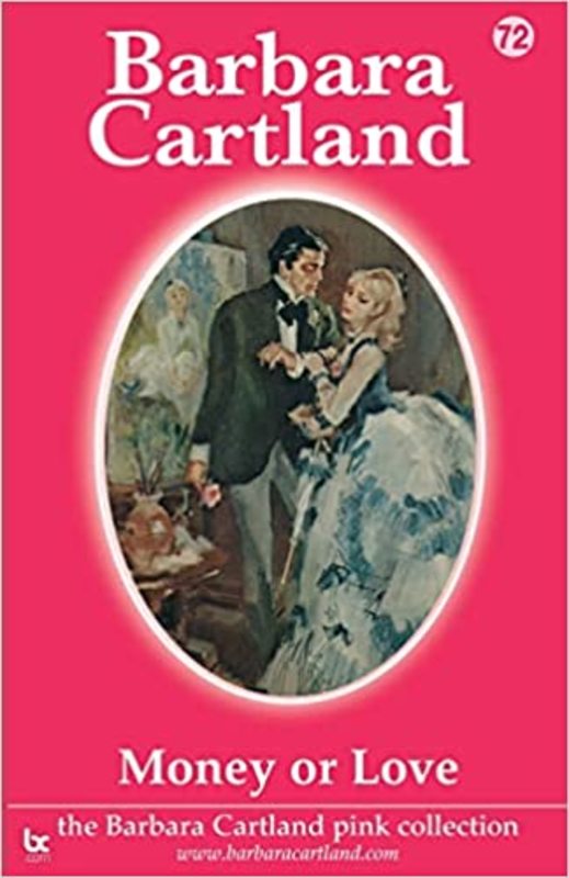 Book cover for "Money or Love" by Barbara Cartland