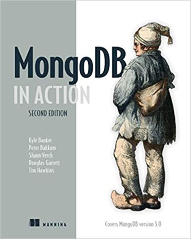 Book cover for "MongoDB in Action" by Kyle Banker