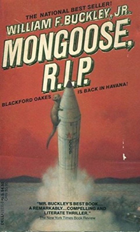 Book cover for "Mongoose, R.I.P." by William F Buckley Jr