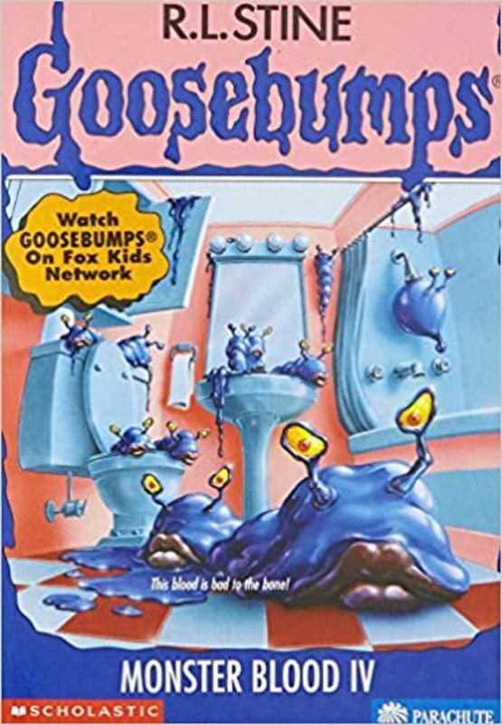 Book cover for "Monster Blood IV" by R.L. Stine