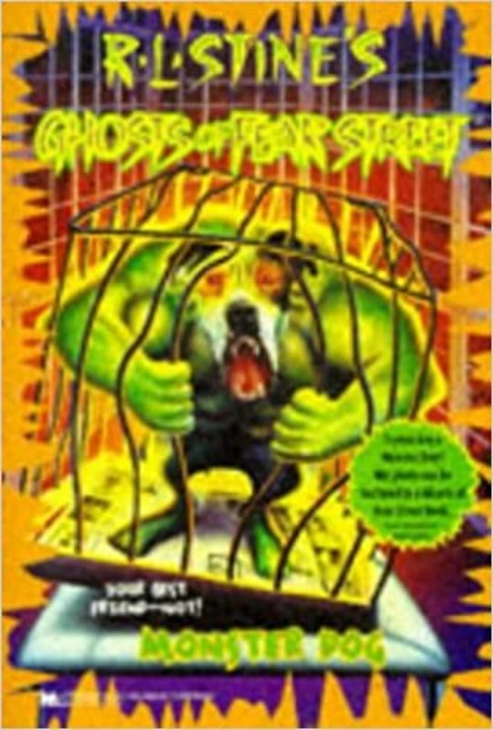Book cover for "Monster Dog" by R.L. Stine