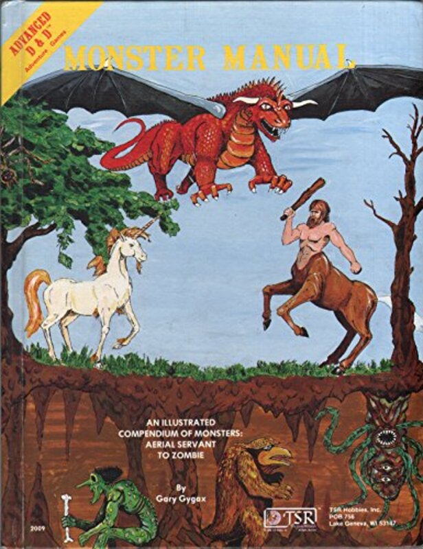 Book cover for "Monster Manual" by Gary Gygax
