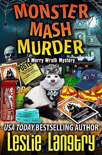 Book cover for "Monster Mash Murder" by Leslie Langtry