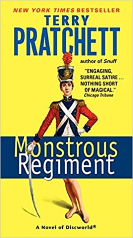 Book cover for "Monstrous Regiment" by Terry Pratchett