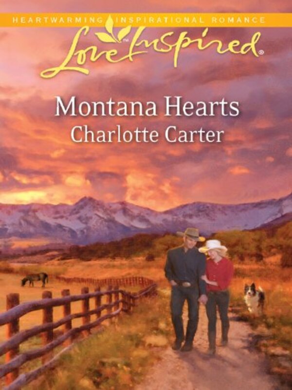 Book cover for "Montana Hearts" by Charlotte Carter