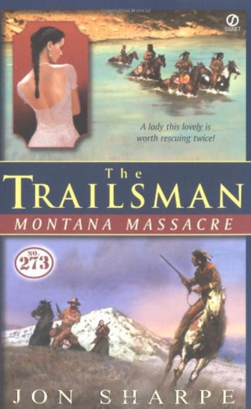 Book cover for "Montana Massacre" by Jon Sharpe