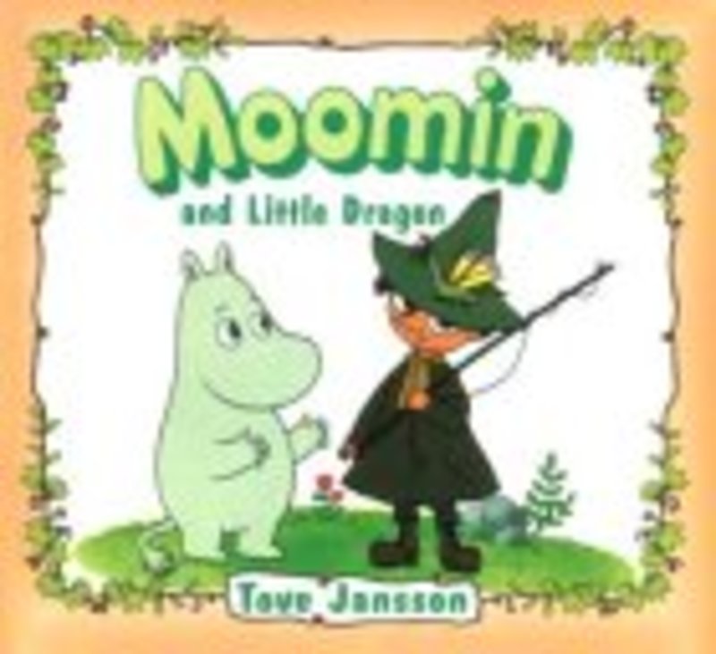 Book cover for "Moomin And Little Dragon" by Tove Jansson