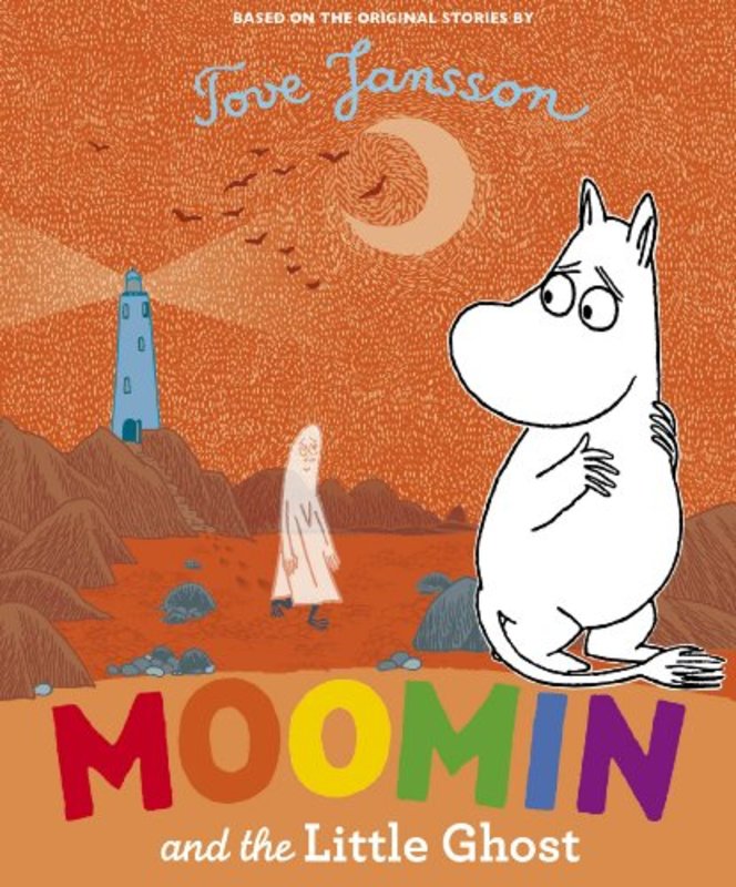 Book cover for "Moomin and the Little Ghost" by Tove Jansson