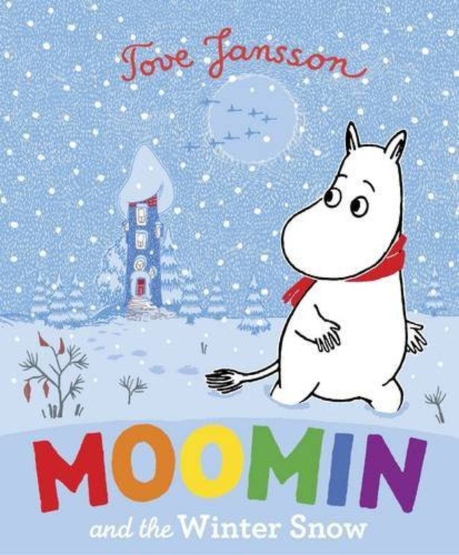 Book cover for "Moomin and the Winter Snow" by Tove Jansson