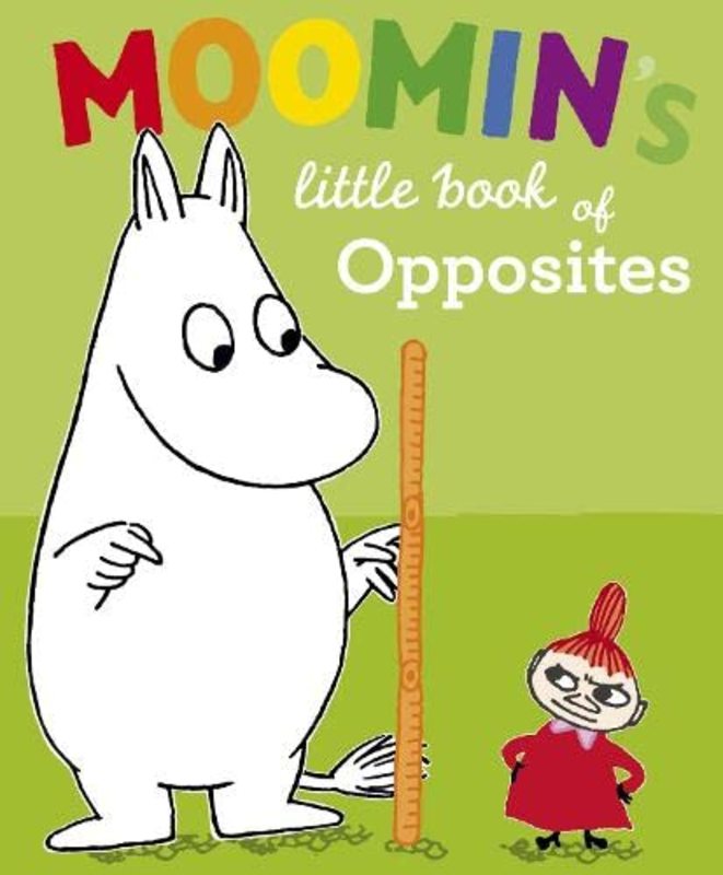Book cover for "Moomin's Little Book of Opposites" by Tove Jansson