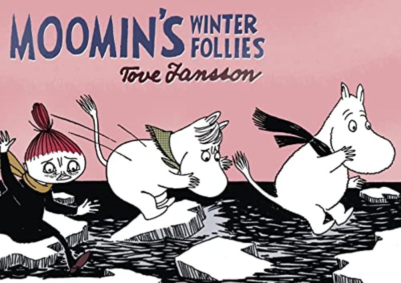 Book cover for "Moomin's Winter Follies" by Tove Jansson