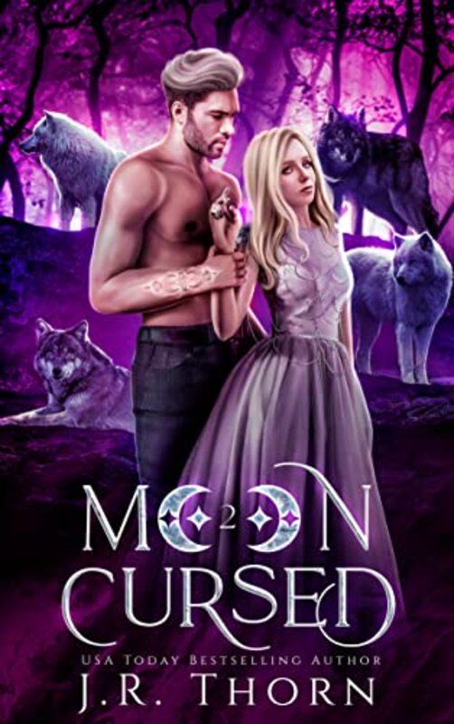Book cover for "Moon Cursed" by JR Thorn