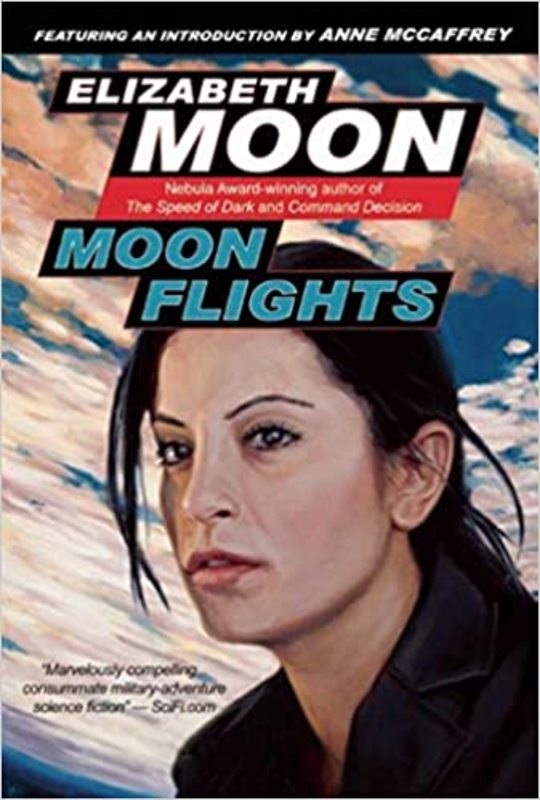 Book cover for "Moon Flights" by Elizabeth Moon