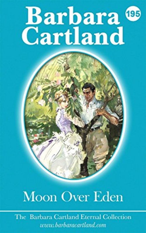 Book cover for "Moon Over Eden" by Barbara Cartland