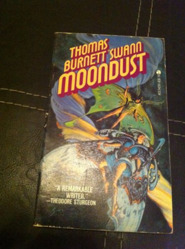 Book cover for "Moondust" by Thomas Burnett Swann