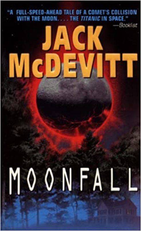 Book cover for "Moonfall" by Jack McDevitt