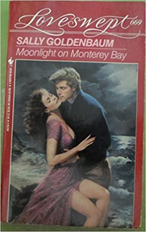 Book cover for "Moonlight On Monterey Bay" by Sally Goldenbaum