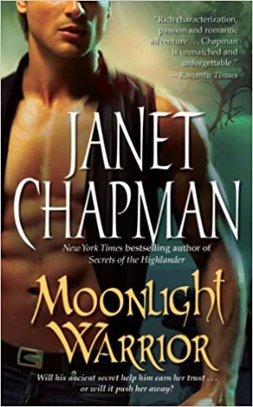 Book cover for "Moonlight Warrior" by Janet Chapman