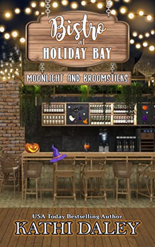 Book cover for "Moonlight and Broomsticks" by Kathi Daley