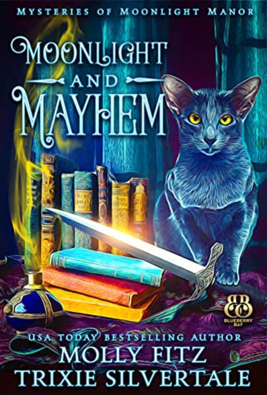 Book cover for "Moonlight and Mayhem" by Trixie Silvertale