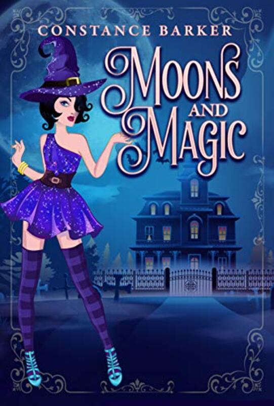 Book cover for "Moons and Magic" by Constance Barker