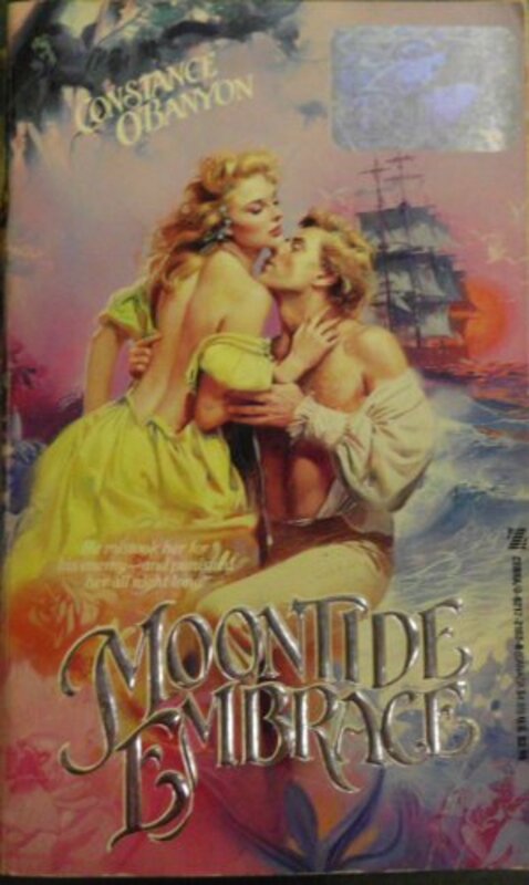Book cover for "Moontide Embrace" by Constance O'Banyon