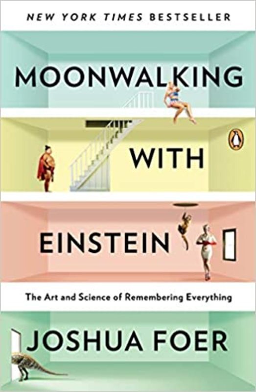 Book cover for "Moonwalking with Einstein" by Joshua Foer