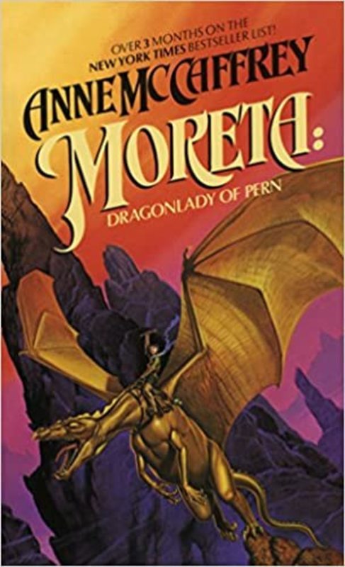 Book cover for "Moreta: Dragonlady of Pern" by Anne McCaffrey