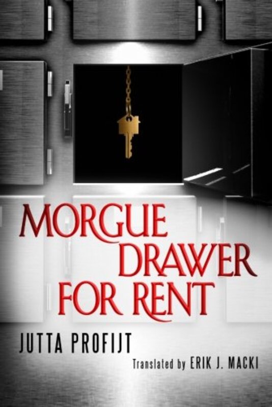 Book cover for "Morgue Drawer for Rent" by Jutta Profijt