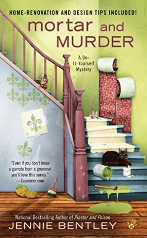 Book cover for "Mortar and Murder" by Jenna Bennett