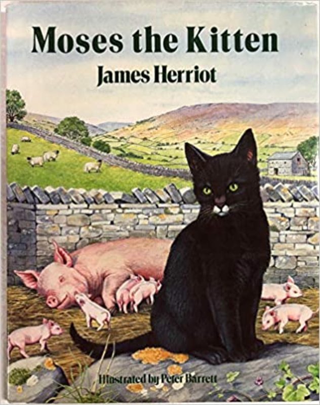 Book cover for "Moses the Kitten" by James Herriot
