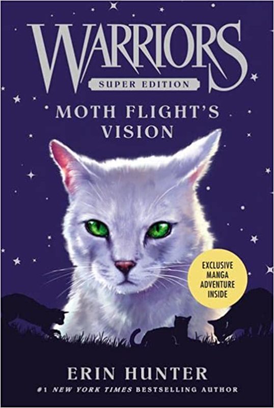 Book cover for "Moth Flight's Vision" by Erin Hunter