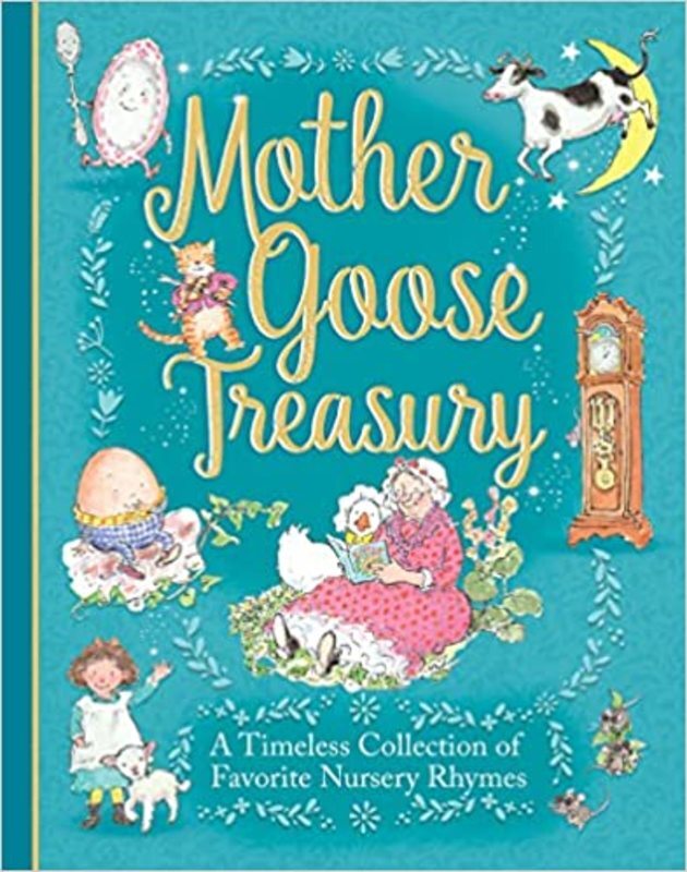 Book cover for "Mother Goose Treasury" by Parragon Books