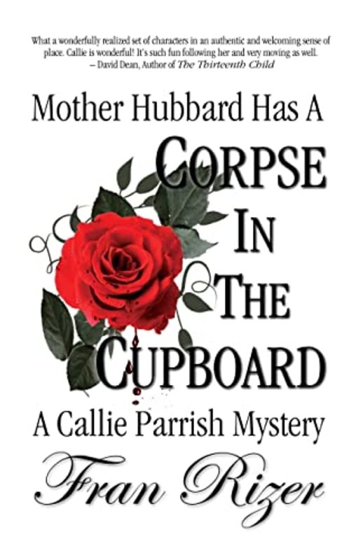 Book cover for "Mother Hubbard Has a Corpse in the Cupboard" by Fran Rizer