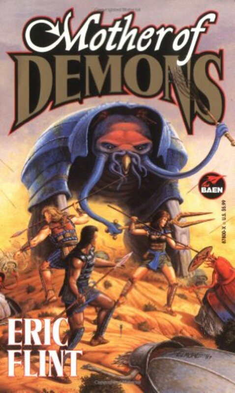 Book cover for "Mother of Demons" by Eric Flint