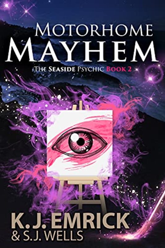 Book cover for "Motorhome Mayhem" by KJ Emrick