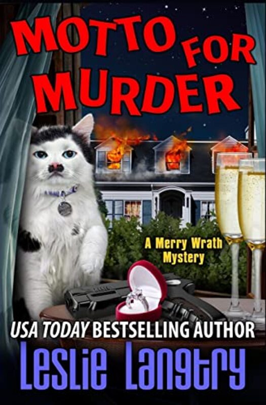 Book cover for "Motto for Murder" by Leslie Langtry