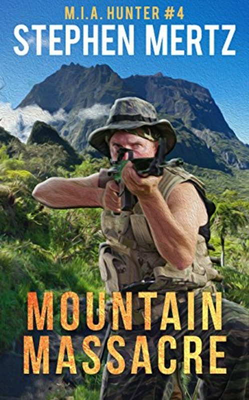 Book cover for "Mountain Massacre" by Stephen Mertz