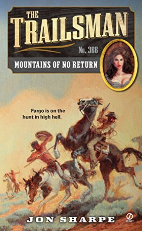 Book cover for "Mountains of No Return" by Jon Sharpe